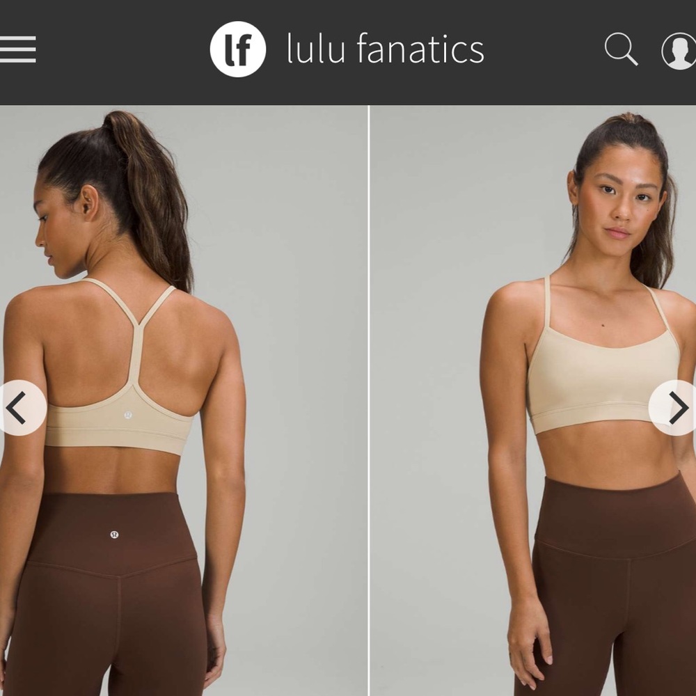 NWT Lululemon Flow Y Nulu Sports Bra Light Support Sz 6 B C Cups Trench Tan